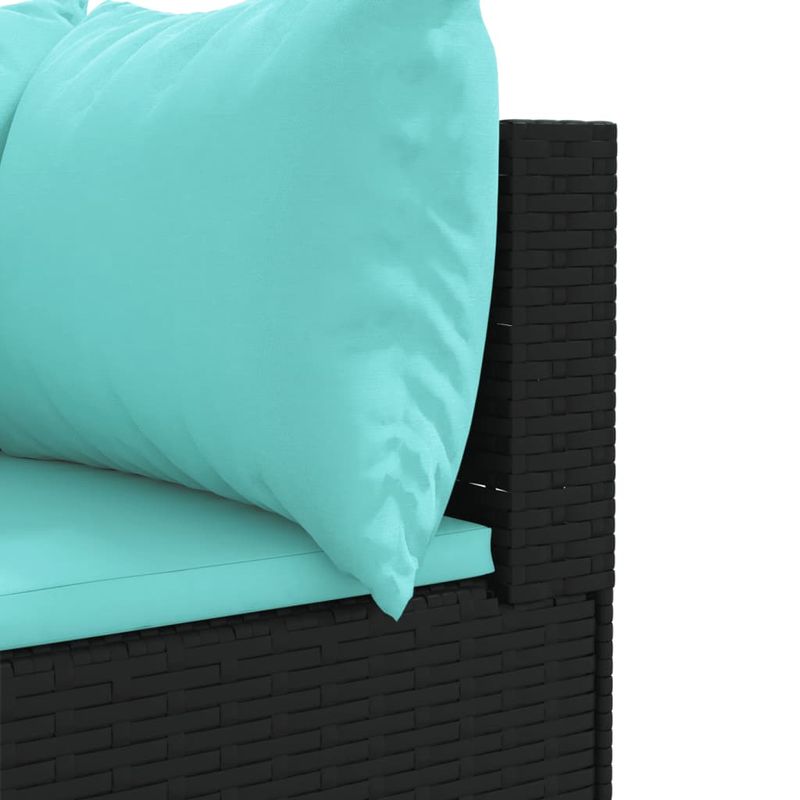 Casa si Gradina - Gradina si terasa - Mobilier exterior - Seturi mobila gradina - Set mobilier de gradina cu perne, 11 piese, negru, poliratan - Infinity.ro