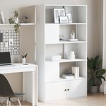 Casa si Gradina - Mobilier - Biblioteci si rafturi - Biblioteci - Biblioteca, alb, 100x36x189 cm, lemn prelucrat - Infinity.ro