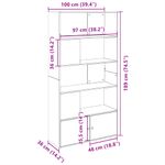 Casa si Gradina - Mobilier - Biblioteci si rafturi - Biblioteci - Biblioteca, alb, 100x36x189 cm, lemn prelucrat - Infinity.ro