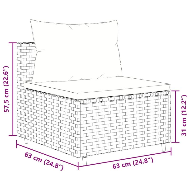 Casa si Gradina - Gradina si terasa - Mobilier exterior - Seturi mobila gradina - Set mobilier de gradina cu perne, 5 piese, gri, poliratan - Infinity.ro