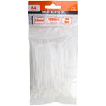 Casa si Gradina - Constructii - Feronerie si accesorii - Suruburi, dibluri si accesorii uz general - Set 100 buc coliere (soricei) plastic EvoTools 679364, 2.5x100 mm - Infinity.ro