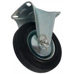 Casa si Gradina/Constructii/Depozitare, transport si protectie/Accesorii echipamente pentru transport si ridicat - Set 2 roti fixe si 2 roti pivotante, cu frana din cauciuc plin cu placa 160mm - Infinity.ro