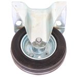 Casa si Gradina - Constructii - Depozitare, transport si protectie - Accesorii echipamente pentru transport si ridicat - Set 2 roti fixe si 2 roti pivotante, cu frana din cauciuc plin cu placa 75mm - Infinity.ro