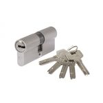 Casa si Gradina - Constructii - Feronerie si accesorii - Cilindri usa - Butuc Alama Amprenta ETS Lungime 65mm, Tip Descentrat, Dimensiuni 30+35, Culoare Nichel Periat - Infinity.ro