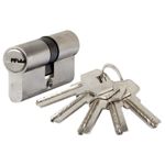 Casa si Gradina - Constructii - Feronerie si accesorii - Cilindri usa - Cilindru Centrat 5 Chei Amprenta Lungime:80mm, Dimensiuni:40+40mm - Infinity.ro