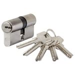 Casa si Gradina - Constructii - Feronerie si accesorii - Cilindri usa - Cilindru centrat Evotools, 5 chei amprenta, lungime 60 mm, centrat 30 + 30 mm - Infinity.ro