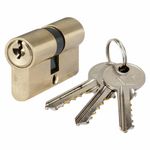 Casa si Gradina - Constructii - Feronerie si accesorii - Cilindri usa - Cilindru EvoTools, din alama, tip centrat, mecanism cu 5 pini, 3 chei frezate, lungime 80 mm (40+40) - Infinity.ro