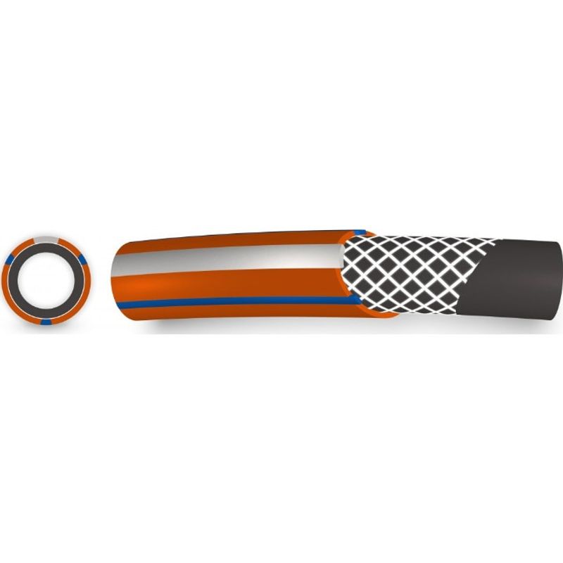 Casa si Gradina - Gradinarit si plante - Instalatii si accesorii pentru irigatii - Furtunuri de gradina si accesorii - Furtun gradina profesional armat Evotools 635219, 3/4" diametru, 50 m, protectie UV, 10 bar presiune maxima - Infinity.ro