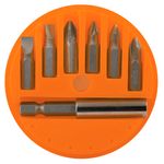 Casa si Gradina - Constructii - Scule de mana si unelte - Surubelnite - Set Capete Surubelnita cu Prelungitor EvoTools, 7 Piese - Infinity.ro