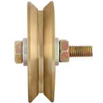 Casa si Gradina - Constructii - Usi interior, exterior si garaj - Kit-uri automatizari porti si usi garaj - Roata Simpla cu Rulment pentru Porti Culisante EvoTools, Diametrul 60 mm, Profil V - Infinity.ro