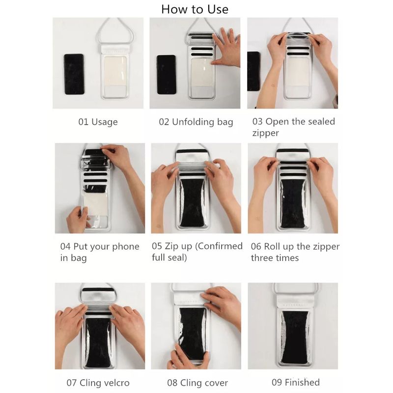 Laptop, Telefoane si Tablete - Telefoane mobile si accesorii - Accesorii Telefoane - Huse telefoane - Husa Impermeabila pentru Telefon, Techsuit Waterproof Case (TWC1), Cyan - Infinity.ro