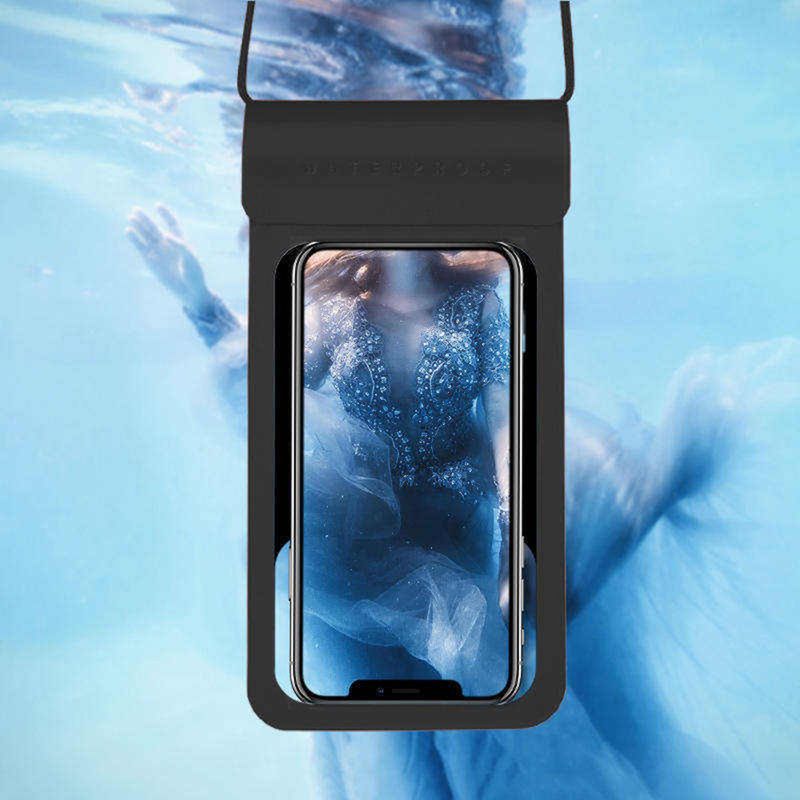 Laptop, Telefoane si Tablete - Telefoane mobile si accesorii - Accesorii Telefoane - Huse telefoane - Husa Impermeabila pentru Telefon, Techsuit Waterproof Case (TWC1), Cyan - Infinity.ro