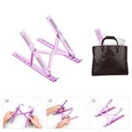 Laptop, Telefoane si Tablete - Tablete si accesorii tablete - Accesorii Tablete - Alte accesorii tablete - Suport Tableta MRG M634, Pentru birou, Pliabil, Reglabil, Roz - Infinity.ro