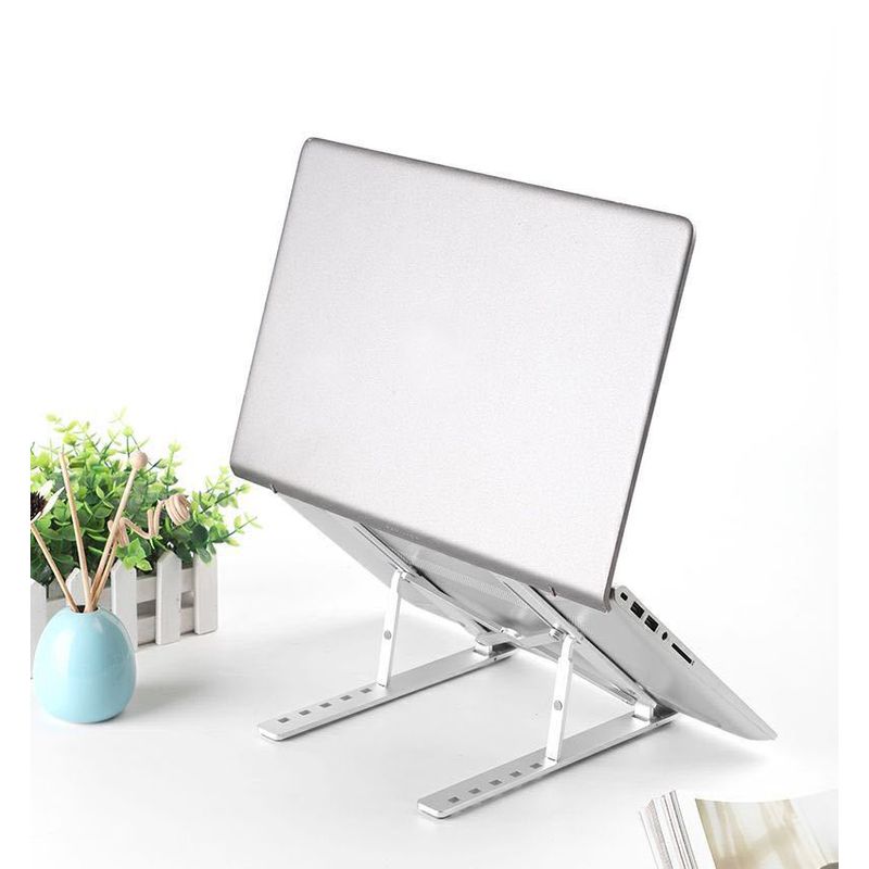 Laptop, Telefoane si Tablete - Tablete si accesorii tablete - Accesorii Tablete - Alte accesorii tablete - Suport Tableta MRG M634, Pentru birou, Pliabil, Reglabil, Alb - Infinity.ro