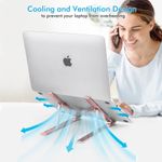 Laptop, Telefoane si Tablete - Tablete si accesorii tablete - Accesorii Tablete - Alte accesorii tablete - Suport Tableta MRG M634, Pentru birou, Pliabil, Reglabil, Roz - Infinity.ro