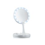 Ingrijire personala si Cosmetice - Machiaj - Oglinzi cosmetice - Oglinda Machiaj cu Lumina MRG M843, MyFoldAway, USB, Alb, Expensibila - Infinity.ro
