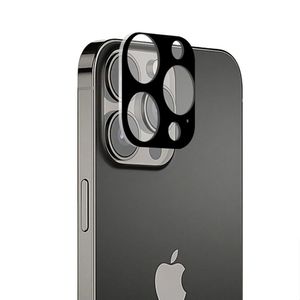 Folie de protectie din sticla securizata pentru camera iPhone 13 Pro/Pro Max, Secure Glass, Premium Hardness, Negru