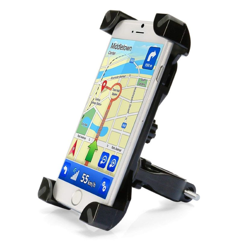 Sport si Outdoor - Ciclism - Accesorii pentru biciclete - Suporturi accesorii biciclete - Suport Telefon MRG L-CH01, Pentru bicicleta, Ajustabil, Negru - Infinity.ro