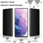 Laptop, Telefoane si Tablete - Telefoane mobile si accesorii - Accesorii Telefoane - Folii protectie telefoane - Folie pentru Samsung Galaxy S21 Ultra 5G, Lito 3D UV Glass, Privacy - Infinity.ro
