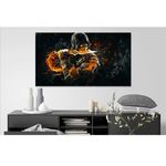 Casa si Gradina - Decoratiuni - Tablouri - Tablou Canvas, Scorpion, Mortal Kombat, luptator erou 90 x 50 cm - Infinity.ro