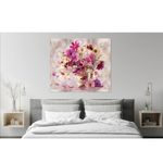 Casa si Gradina - Decoratiuni - Tablouri - Tablou Canvas, Flori, natura statica, vaza 80x70 cm, Rama lemn, Multicolor - Infinity.ro