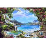 Casa si Gradina - Decoratiuni - Tablouri - Tablou Canvas, Peisaj, natura, rau, fantana, munti, padure, 90 x 60 cm - Infinity.ro