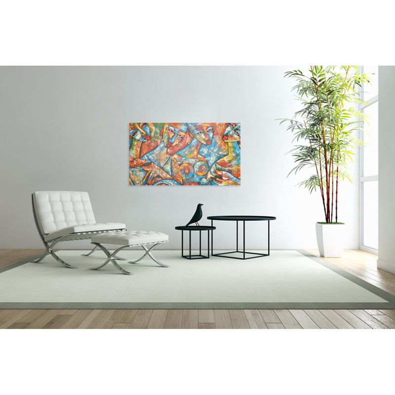 Casa si Gradina - Decoratiuni - Tablouri - Tablou Canvas, Arta moderna, Femei, 60 x 45 cm, Rama lemn, Multicolor - Infinity.ro