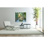 Casa si Gradina - Decoratiuni - Tablouri - Tablou Canvas, Cascada in razele soarelui, 70 x 70 cm, Rama lemn, Multicolor - Infinity.ro