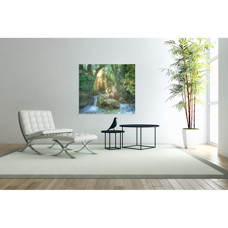 Casa si Gradina - Decoratiuni - Tablouri - Tablou Canvas, Cascada in razele soarelui, 70 x 70 cm, Rama lemn, Multicolor - Infinity.ro