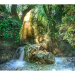 Casa si Gradina - Decoratiuni - Tablouri - Tablou Canvas, Cascada in razele soarelui, 70 x 70 cm, Rama lemn, Multicolor - Infinity.ro