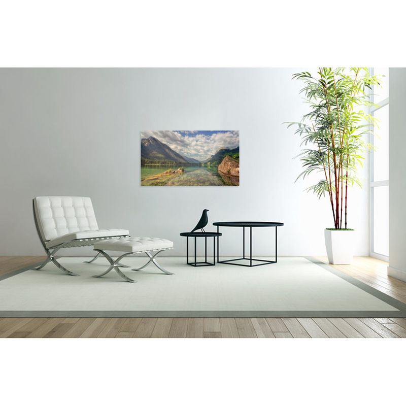 Casa si Gradina - Decoratiuni - Tablouri - Tablou Canvas, Lac de munte, 90 x 50 cm, Rama lemn, Multicolor - Infinity.ro