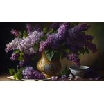 Casa si Gradina - Decoratiuni - Tablouri - Tablou Canvas Liliac in vaza, 90x50 cm, sasiu lemn - Infinity.ro