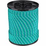 Casa si Gradina - Constructii - Feronerie si accesorii - Sfoara si lanturi - Cordelina PP 1001 EvoTools, 10mm x 100m, Verde/Multicolor, Rola - Infinity.ro