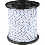 Casa si Gradina - Constructii - Feronerie si accesorii - Sfoara si lanturi - Cordelina PP 1001 EvoTools, 12mm x 100m, Alb/Albastru, Rola - Infinity.ro