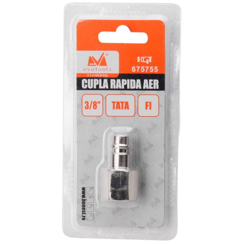 Casa si Gradina - Electrice - Echipamente electrice - Accesorii compresoare - Cupla Rapida Aer Tata FI 3/8 Evotools - Infinity.ro