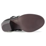 Fashion, accesorii si bijuterii - Femei - Incaltaminte femei - Botine femei - Botine de piele ecologica cu toc inalt,  Negru, Marime 39 EU - Infinity.ro