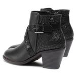 Fashion, accesorii si bijuterii - Femei - Incaltaminte femei - Botine femei - Botine de piele ecologica cu toc inalt,  Negru, Marime 39 EU - Infinity.ro