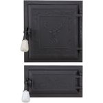 Casa si Gradina - Termice - Sobe, Seminee si accesorii - Accesorii seminee si sobe - Usa Soba + Cenusar Cerbi Evotools - Infinity.ro