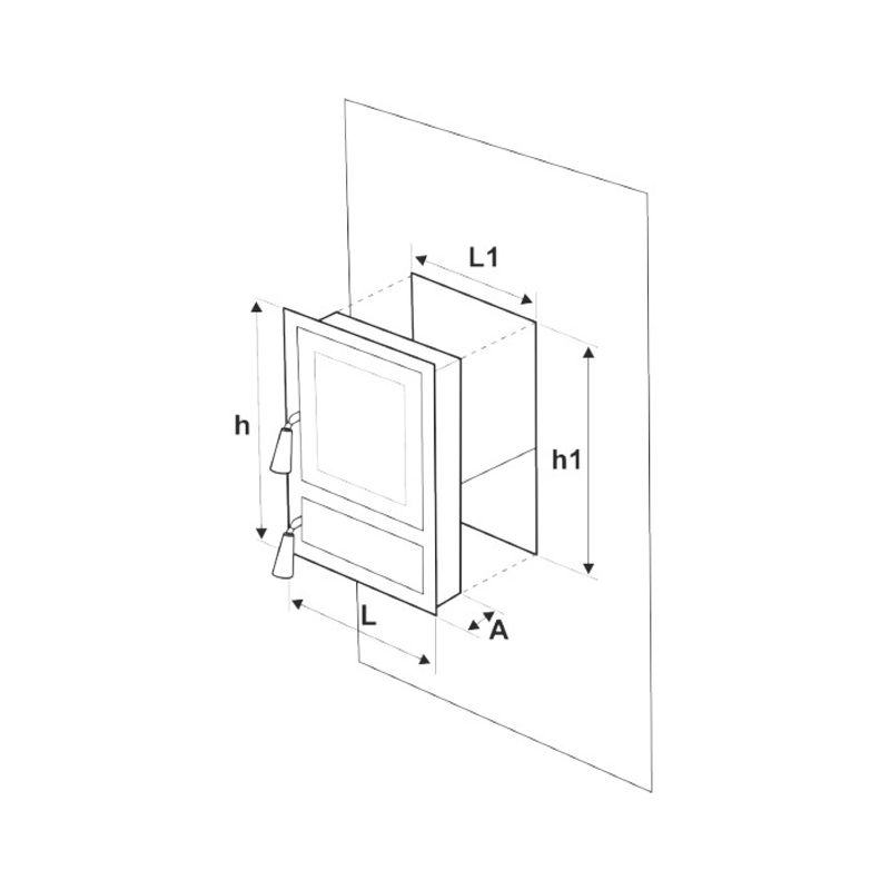 Casa si Gradina - Termice - Sobe, Seminee si accesorii - Accesorii seminee si sobe - Usa Soba Monobloc Struguri Nichelata 49x30 cm Evotools - Infinity.ro