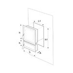 Casa si Gradina - Termice - Sobe, Seminee si accesorii - Accesorii seminee si sobe - Usa pentru soba Evotools 660367, cu cenusar, 270x250 mm, model Palmier, Fonta - Infinity.ro