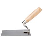 Casa si Gradina - Constructii - Vopsea si tencuieli - Unelte de vopsit si tencuit - Mistrie Inox Maner Lemn EvoTools, Lungime 180 mm - Infinity.ro