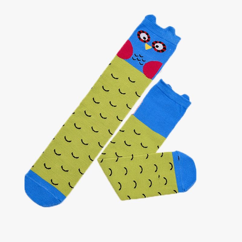 Fashion, accesorii si bijuterii/Copii/Lenjerie si pijamale copii/Sosete si dresuri copii - Sosete lungi colorate cu animalute, pentru copii Multicolor One-Size - Infinity.ro