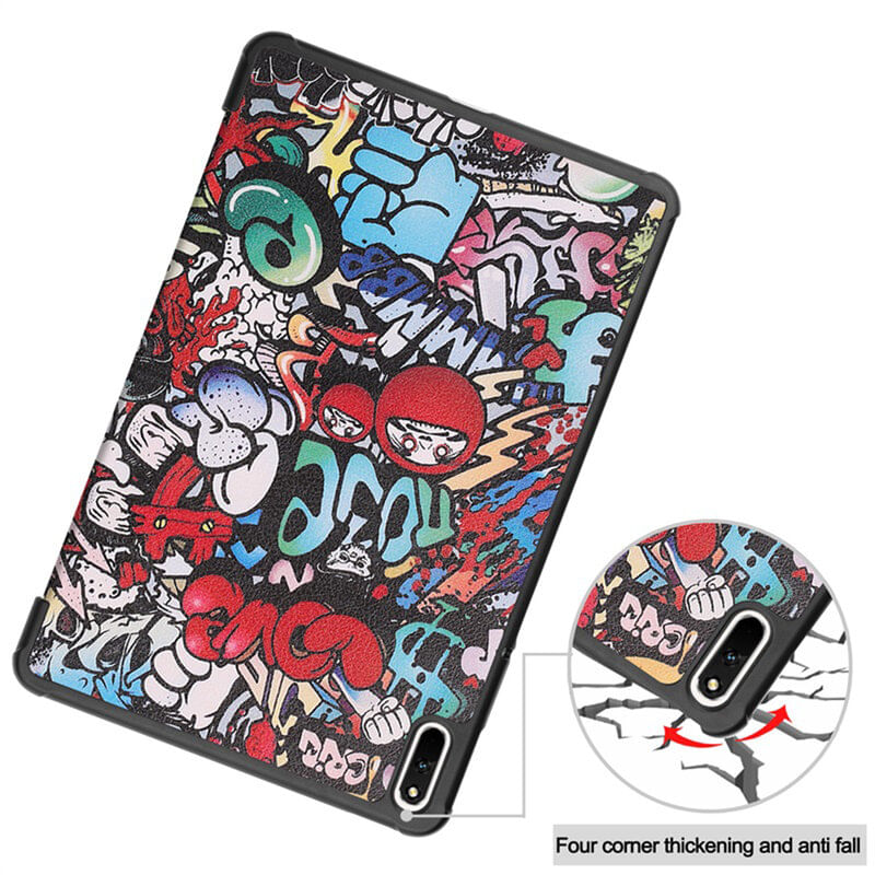 Laptop, Telefoane si Tablete - Tablete si accesorii tablete - Accesorii Tablete - Huse tablete - Husa Felman's flip pentru Huawei MatePad Pro 11 2022, cu design Grafitti in piele ecologica, cu multiple culori - Infinity.ro