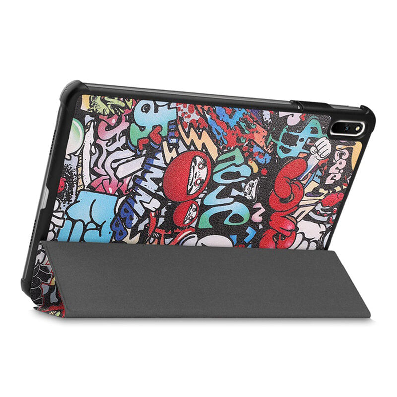 Laptop, Telefoane si Tablete - Tablete si accesorii tablete - Accesorii Tablete - Huse tablete - Husa Felman's flip pentru Huawei MatePad Pro 11 2022, cu design Grafitti in piele ecologica, cu multiple culori - Infinity.ro
