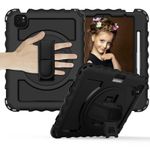 Laptop, Telefoane si Tablete - Tablete si accesorii tablete - Accesorii Tablete - Huse tablete - Husa neagra din silicon dur, iPad Air 4 2020 si iPad Pro 11 2018, curea atasabila, suport tableta - Infinity.ro