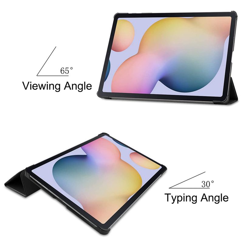 Laptop, Telefoane si Tablete - Tablete si accesorii tablete - Accesorii Tablete - Huse tablete - Husa tip carte, Samsung Galaxy Tab S7 FE 12.4'' T730/T736 2021, suport pentru smart pen, piele ecologica, Negru - Infinity.ro