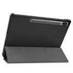 Laptop, Telefoane si Tablete - Tablete si accesorii tablete - Accesorii Tablete - Huse tablete - Husa tip carte, Samsung Galaxy Tab S7 FE 12.4'' T730/T736 2021, suport pentru smart pen, piele ecologica, Negru - Infinity.ro