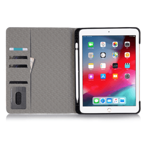Husa de protectie Felman's, pentru iPad Pro 11 inch 2018 si 2020, tip carte, piele ecologica, Maro