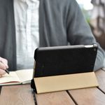 Laptop, Telefoane si Tablete - Tablete si accesorii tablete - Accesorii Tablete - Huse tablete - Husa Felman's Flip Cover pentru iPad Mini 5, piele naturala, culoarea neagra - Infinity.ro