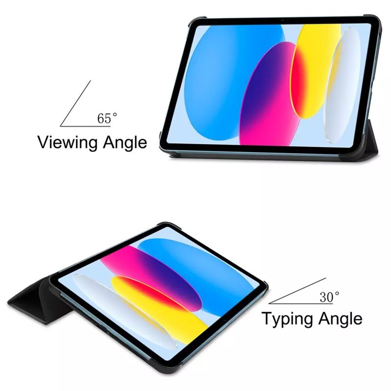 Laptop, Telefoane si Tablete - Tablete si accesorii tablete - Accesorii Tablete - Huse tablete - Husa Felman's tip carte pentru Apple iPad Air 4 (2020)/ Air 5 (2022) din piele ecologica, culoare rosie - Infinity.ro